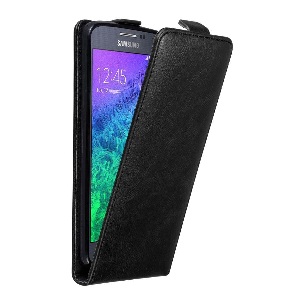 Cadorabo Handyhülle für Samsung Galaxy ALPHA Hülle Samsung Galaxy ALPHA, Handy Schutzhülle, Klappbare Hülle, Kunstleder mit Magnetverschluss
