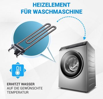 VIOKS Heizstab Heizelement Ersatz für Whirlpool 481010645279, 2050W 240V mit Fühler für Waschmaschine