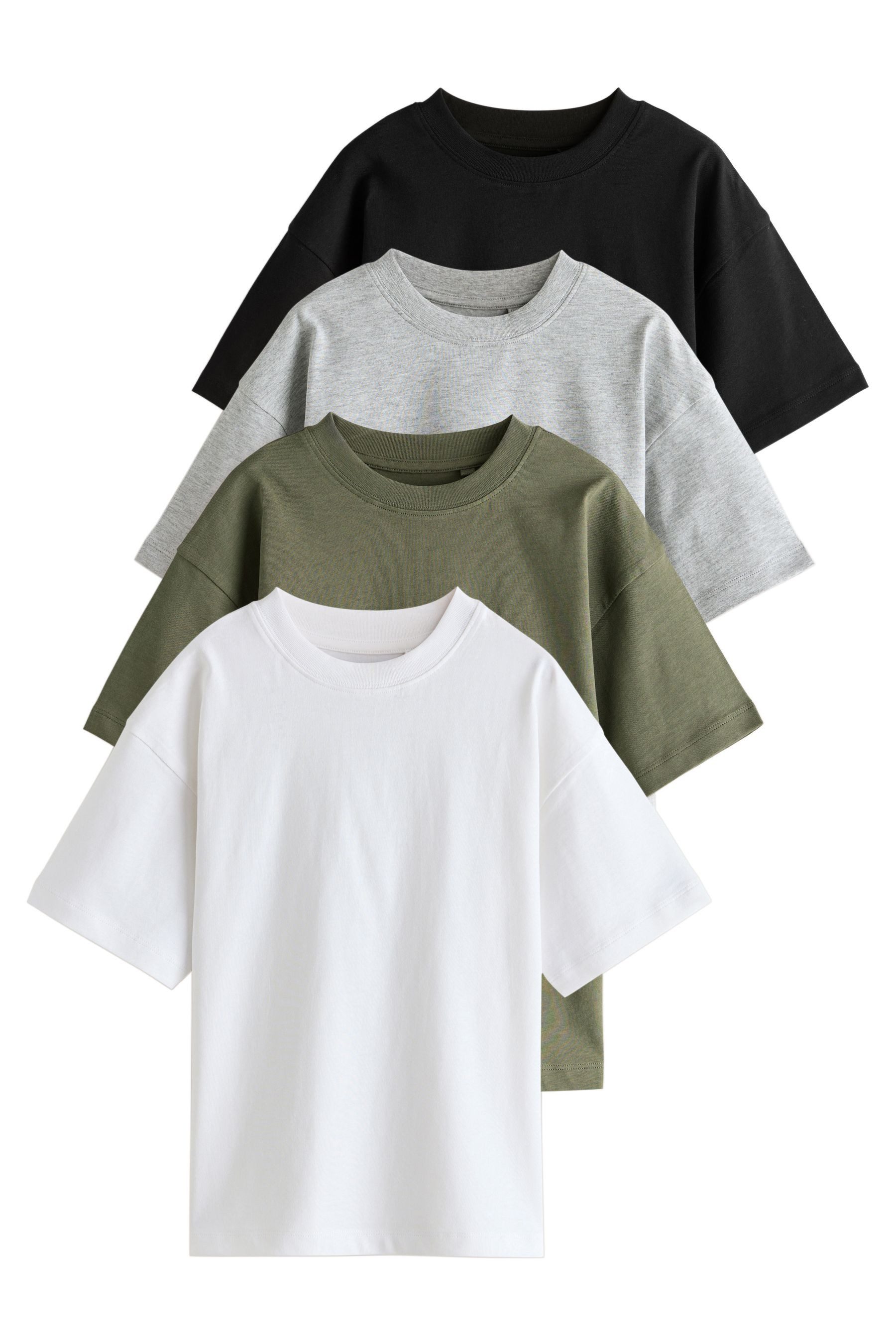 Next T-Shirt Relaxed Fit T-Shirts im 4er-Pack (4-tlg)