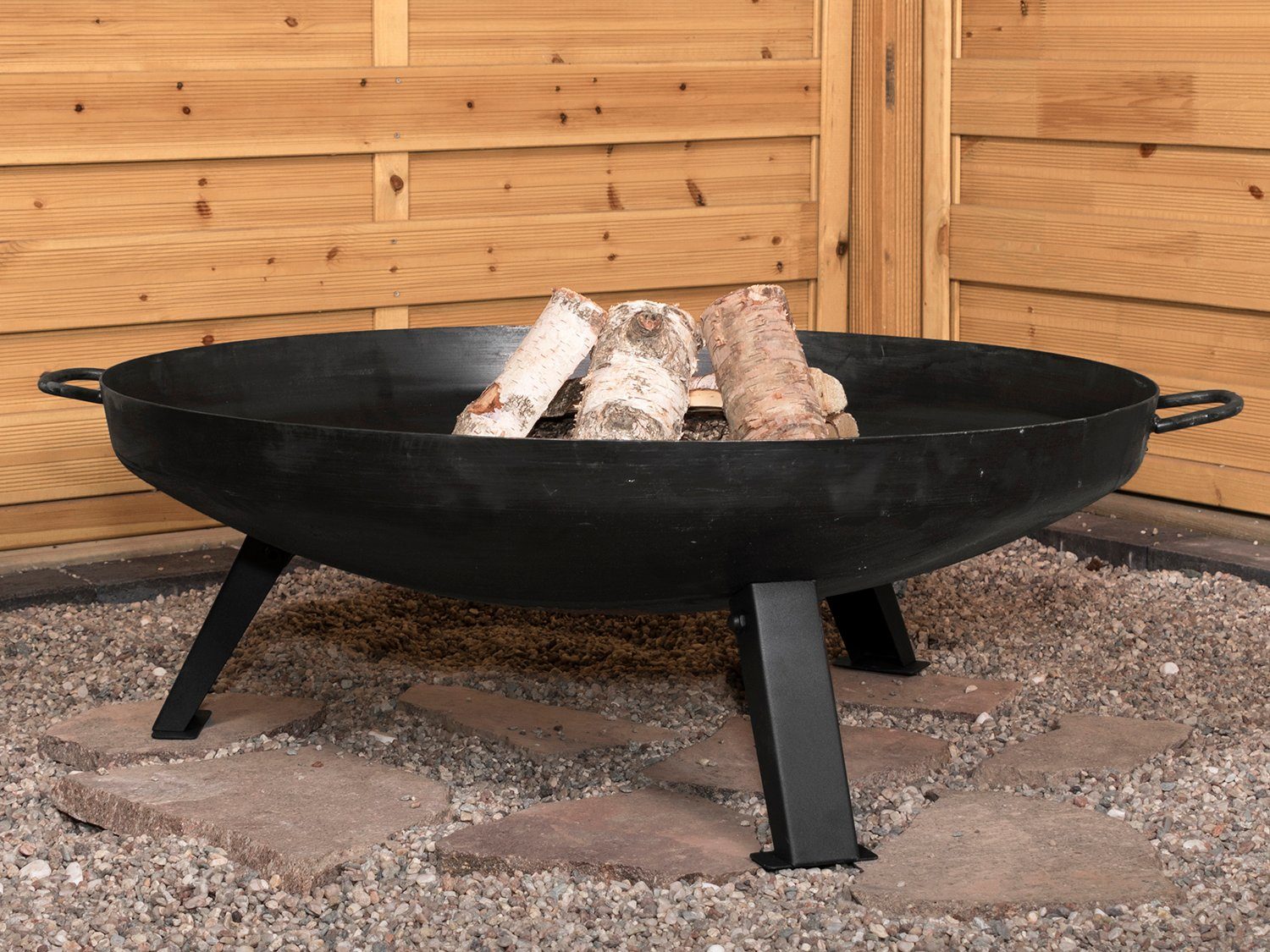 Köhko Feuerschale Feuerschalemit 1 Wasserzulauflöcher und 2 Griffen und 3 B günstig online kaufen