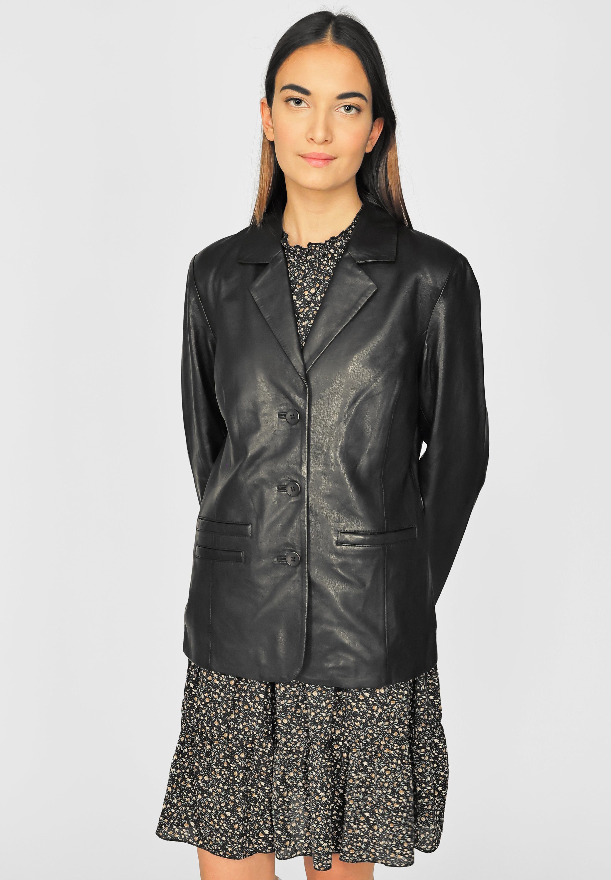 black 310174401 Lederjacke JCC