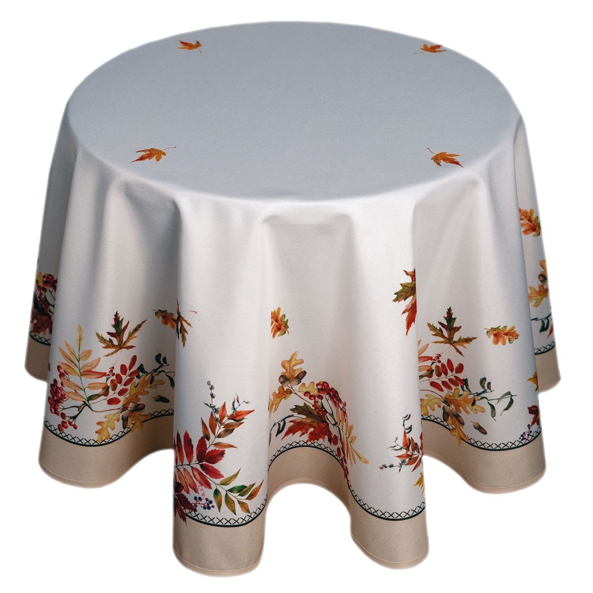 texpot Tischdecke Tischdecke mit Druckmotiv Herbstblätter (1-tlg)