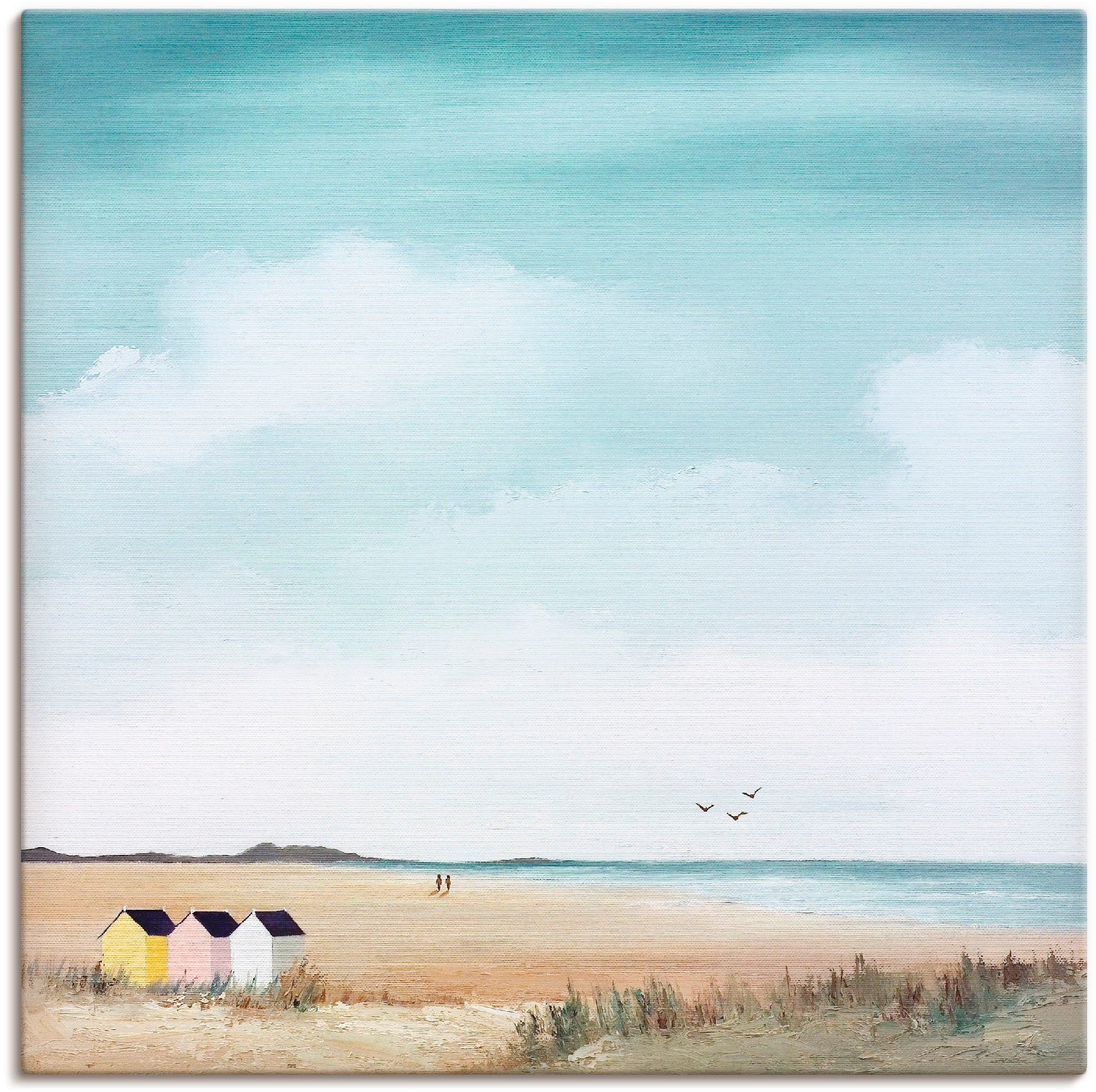 Artland Wandbild Sonniger Morgen III, Strand (1 St), als Leinwandbild, Post günstig online kaufen