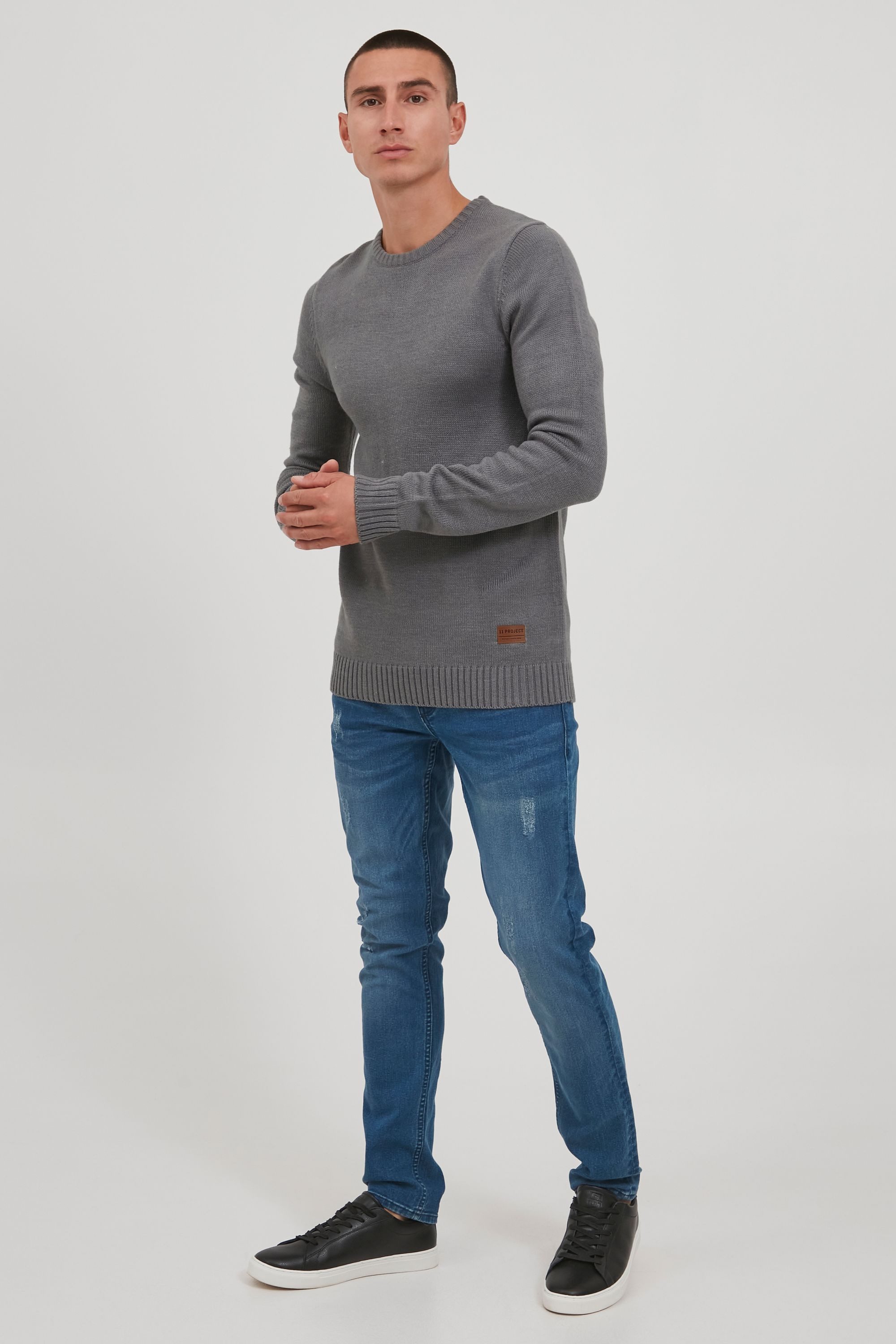 11 Project Strickpullover PRNoel Grobstrickpullover mit Rundhalsausschnitt günstig online kaufen