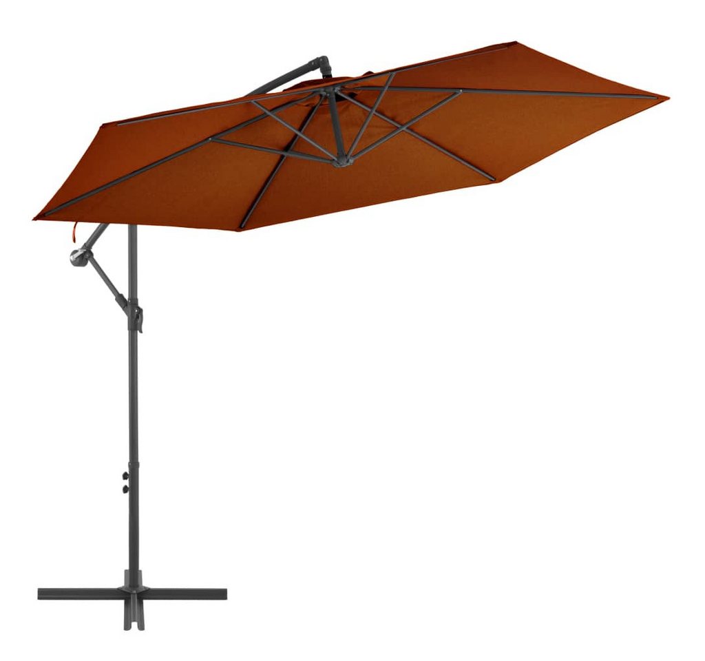 Thumbnail - vidaXL Ampelschirm, Sonnenschirm mit Alu-Mast Terrakotta-Rot 300 cm