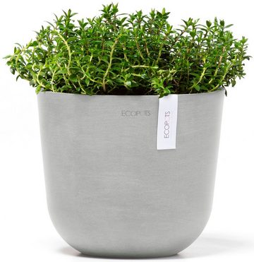 ECOPOTS Blumentopf Oslo Mini 19 Weißgrau, für den Innenbereich