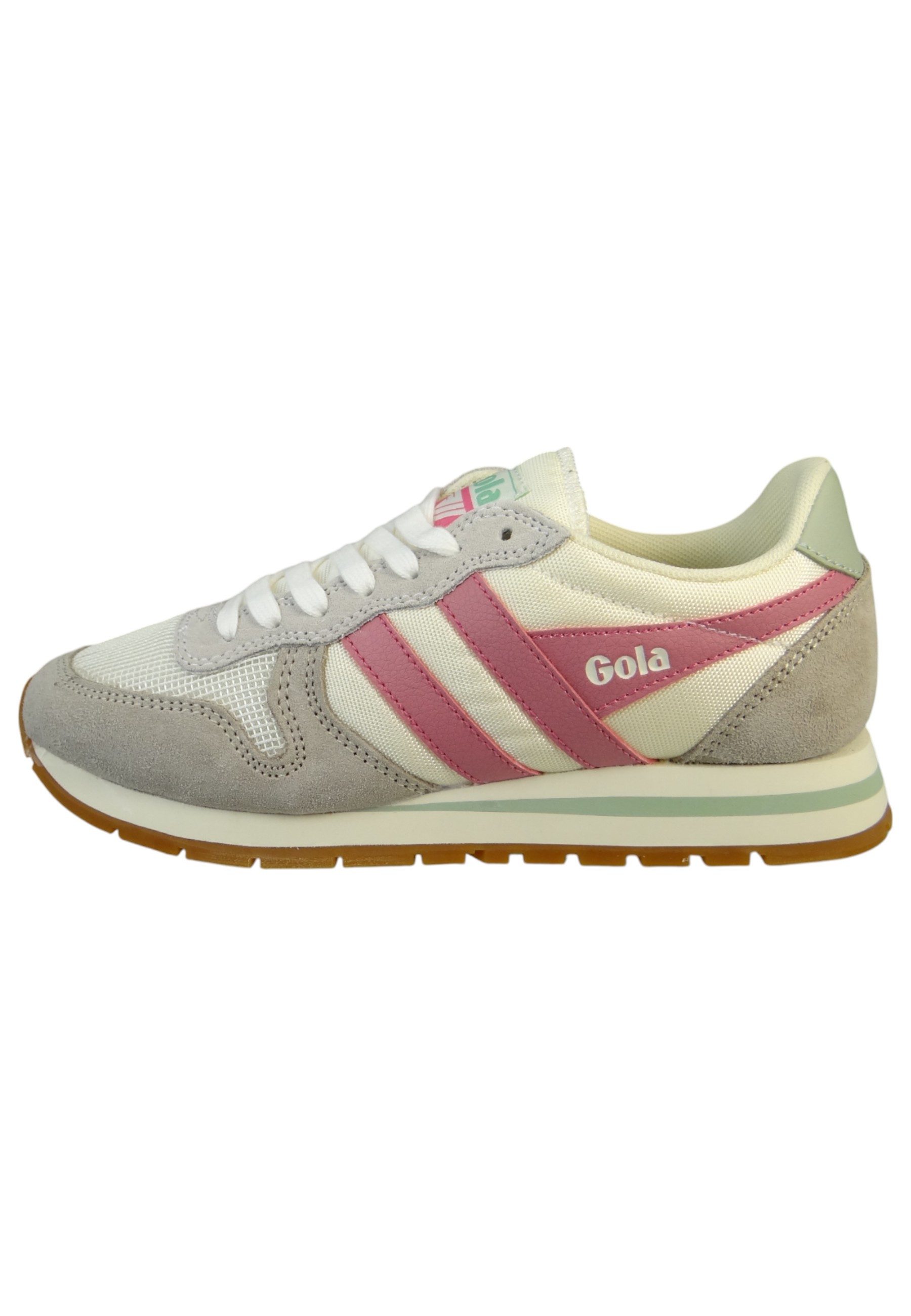 Gola CLA592 WG Off White/Feather Grey/Fluro Pink Sneaker