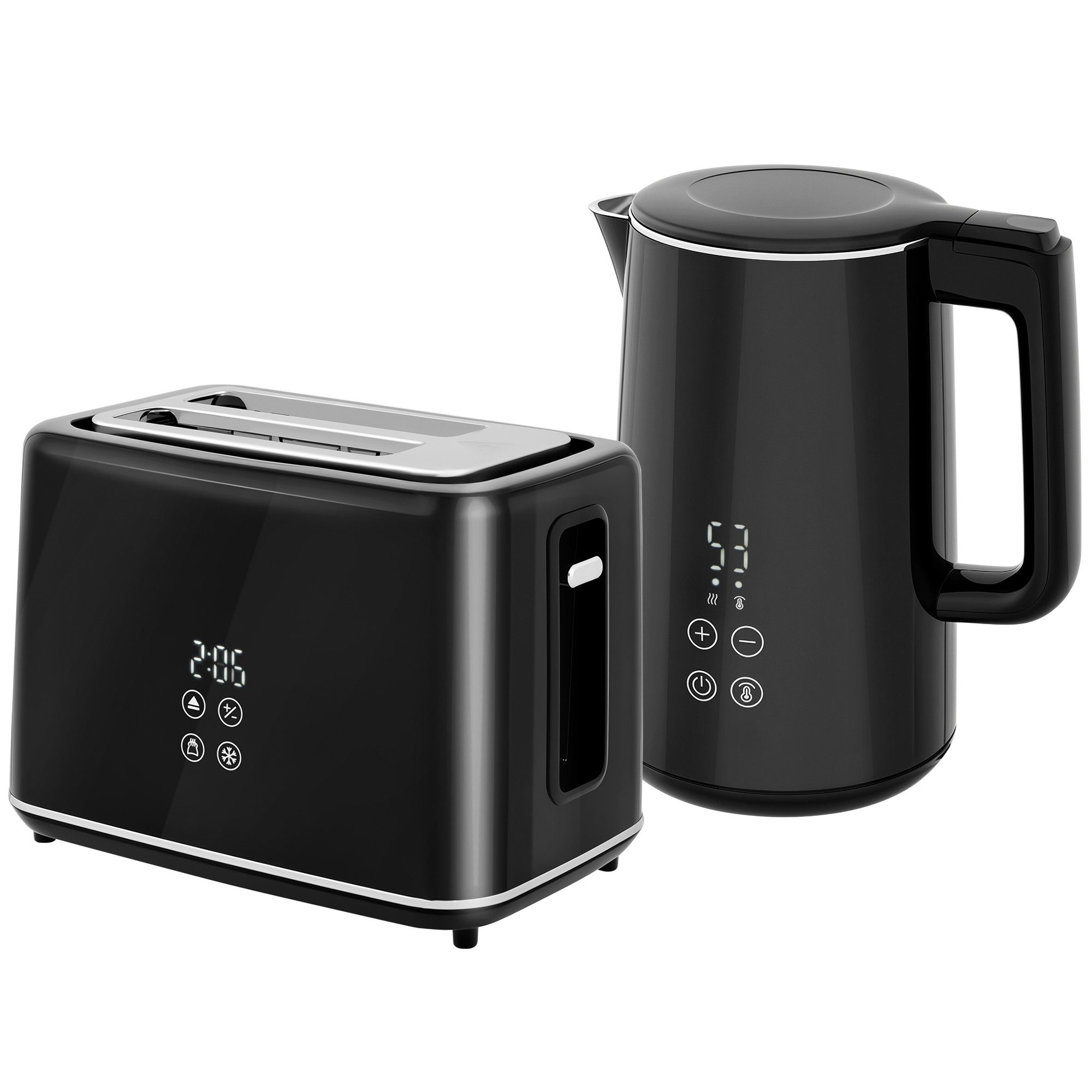 Wasserkocher Küchenset mit Wasserkocher &Toaster, 7 Bräunungsstufen