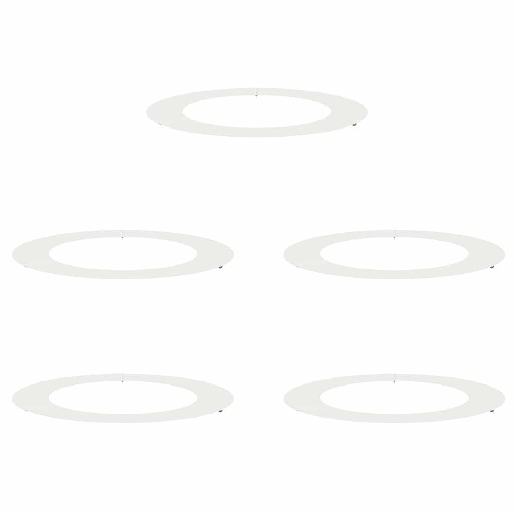 vidaXL Blumentopf Flache Baumringe 5 pcs günstig online kaufen