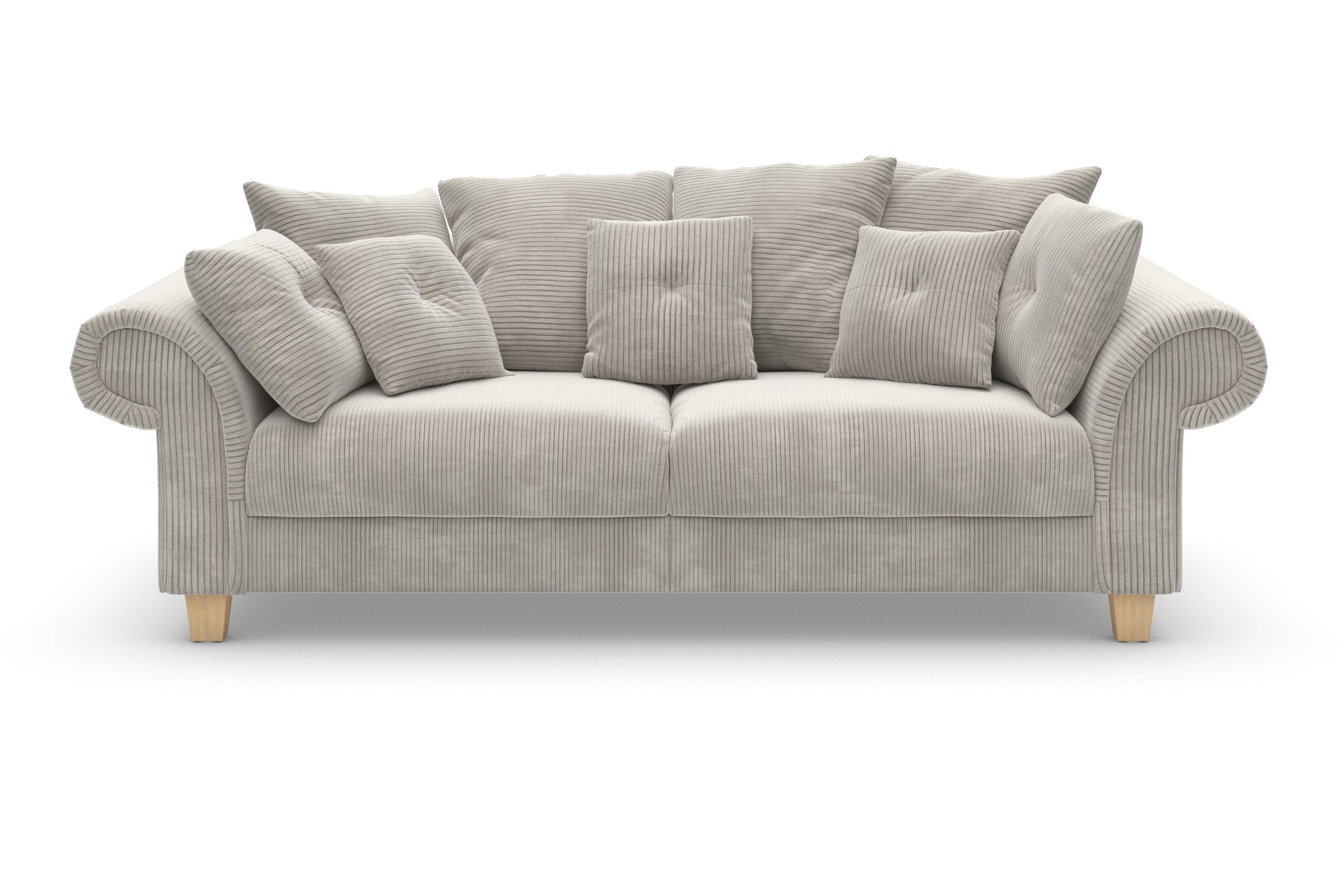 Teile, zeitlosem mit Home viele Kissen kuschelige weichem Sitzkomfort Big-Sofa und Queenie Design, 2 affaire Megasofa,