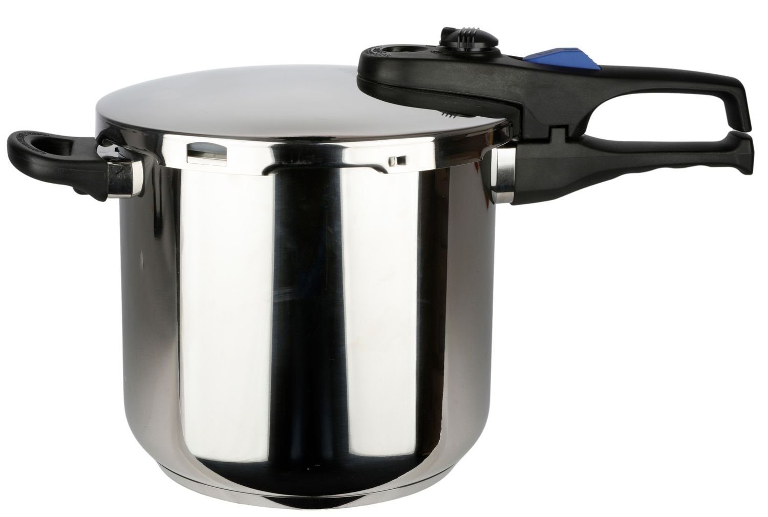 chromolit Schnellkochtopf Schnellkochtopf 7,5L Edelstahltopf Kochtopf Schnellkocher Induktion, Edelstahl