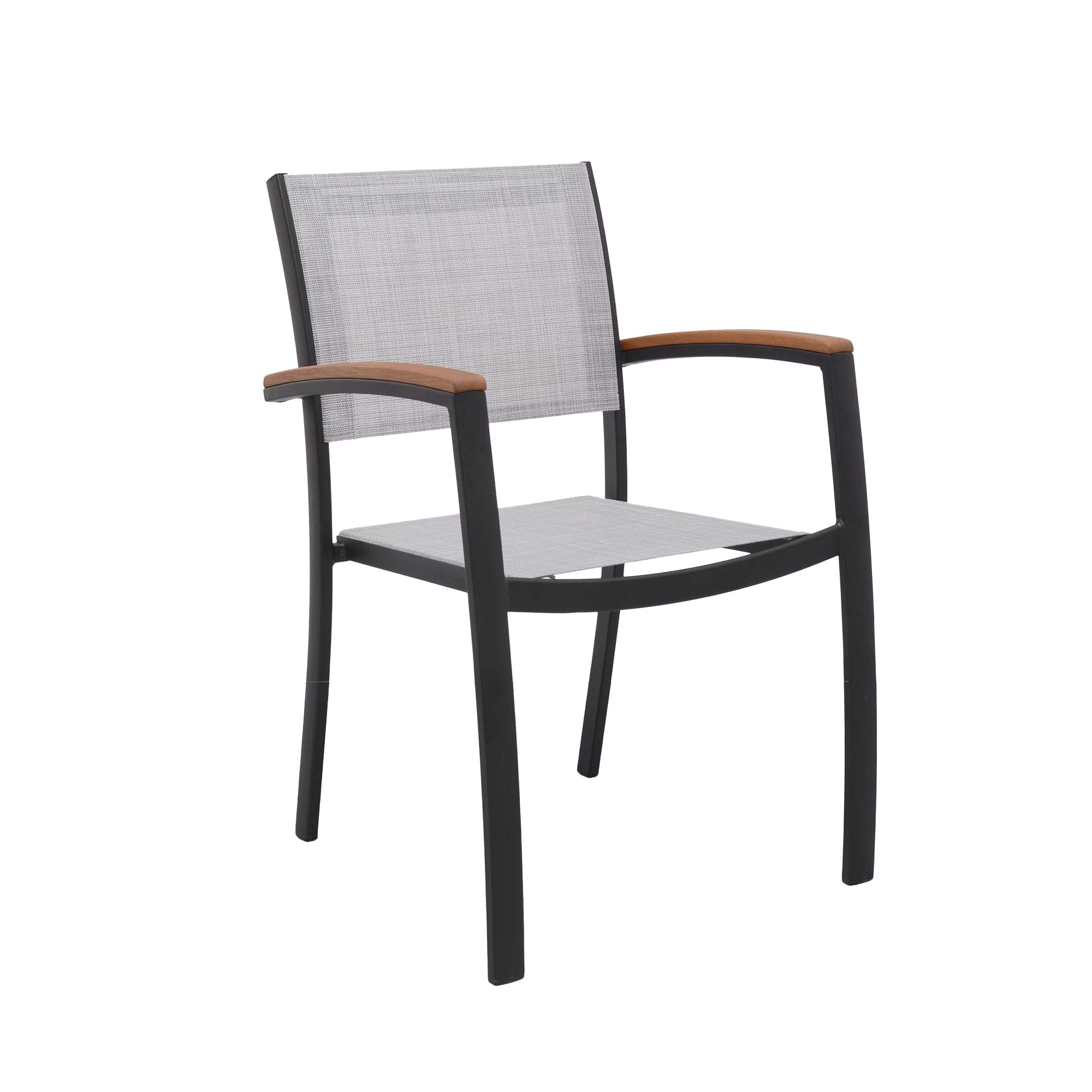 Lars Larsen Stapelstuhl RAGUSA, Aluminiumgestell