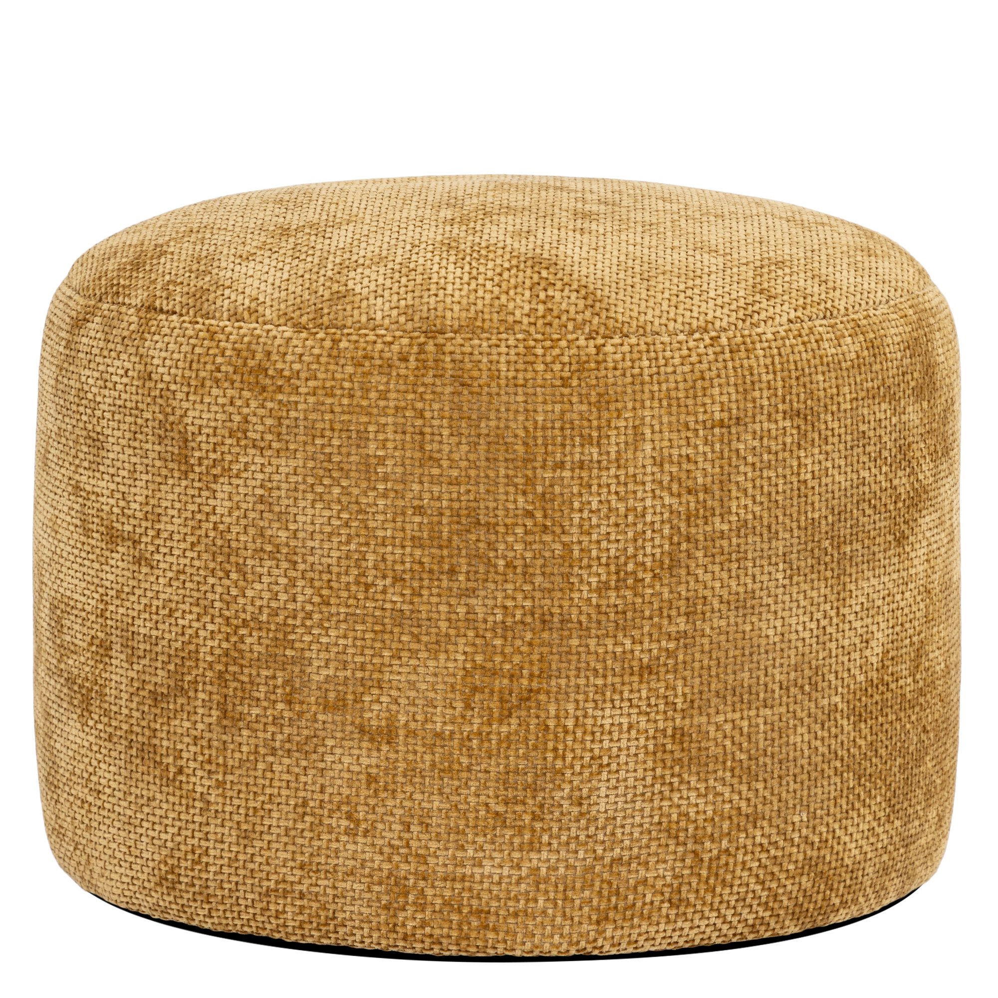 icon Pouf aus Chenille "Milano" mit Füllung, 55x35cm, Made in Germany, Sitzhocker, Sitzkissen, Fußstütze, Fußhocker