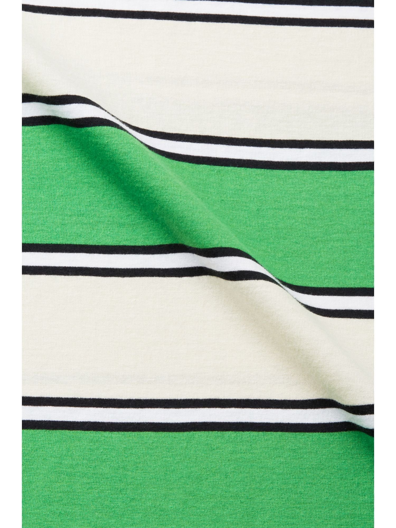 aus T-Shirt (1-tlg) nachhaltiger Baumwolle Esprit GREEN Streifen-T-Shirt