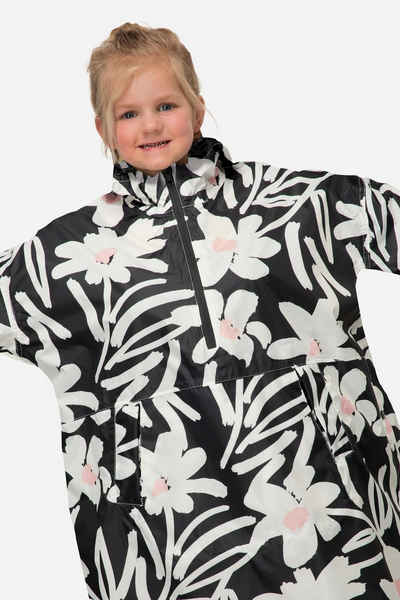 Laurasøn Funktionsjacke Kinder-Funktions-Regencape Unisex Blüten-Print