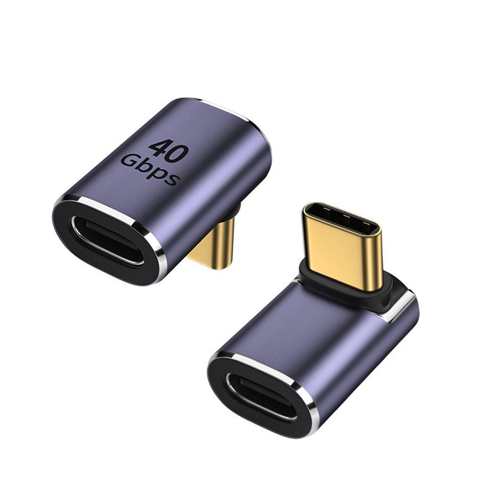 I58 USB-C 4.0 Stecker auf Buchse Verlängerung Adapter PD Laptop Handy Audio- & Video-Adapter