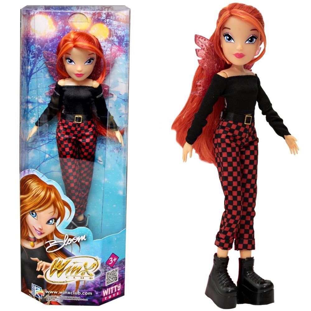 Winx Club Anziehpuppe Bloom Fashion Puppe Winx Club Black-Red Style
