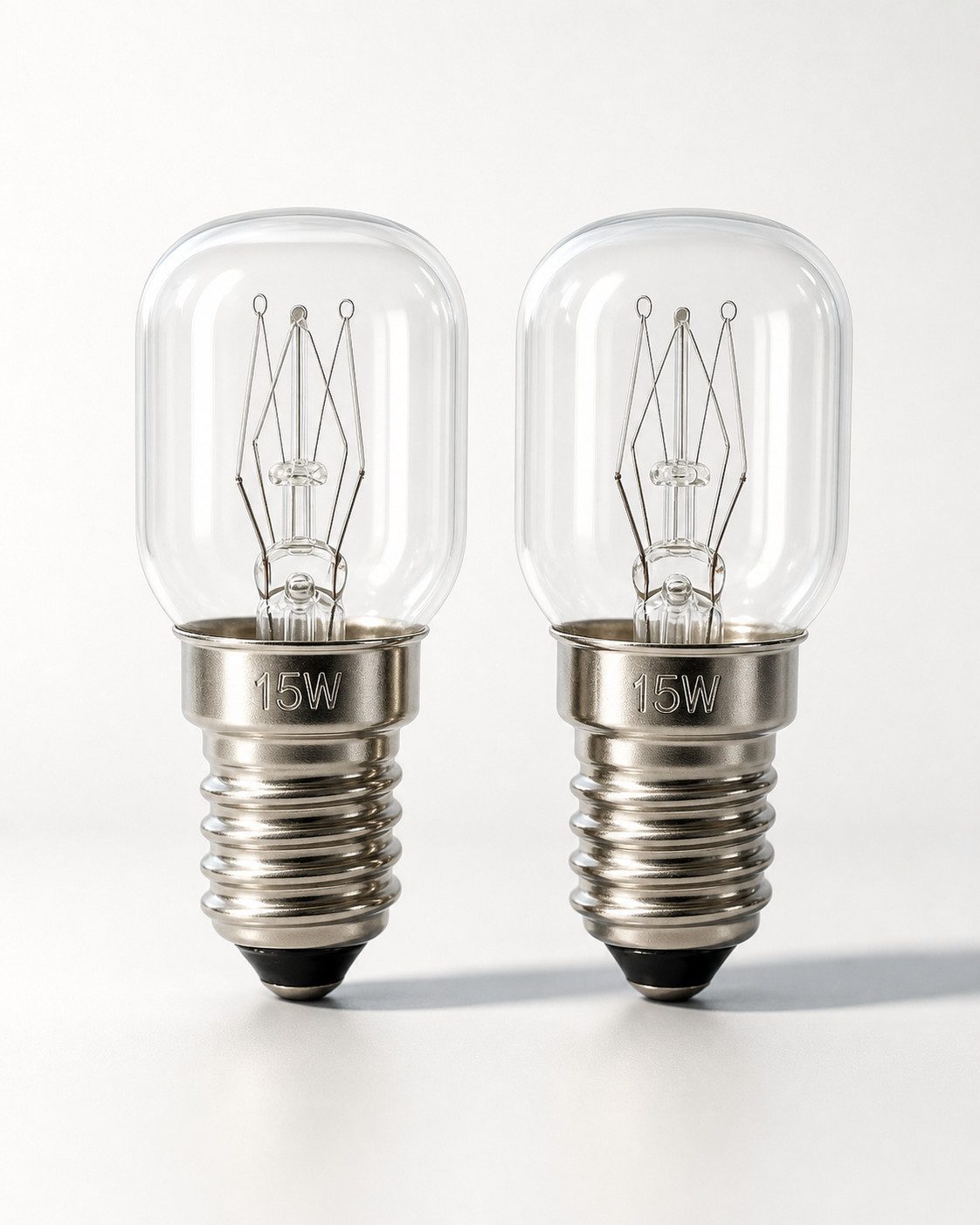 VABIONO Spezialleuchtmittel Backofenlampe E14 15W 2er Pack Backofen Mikrowelle Kühlschrank-Lampe, E14, 2 St., Warm weißes Licht, Kostenloser Versand