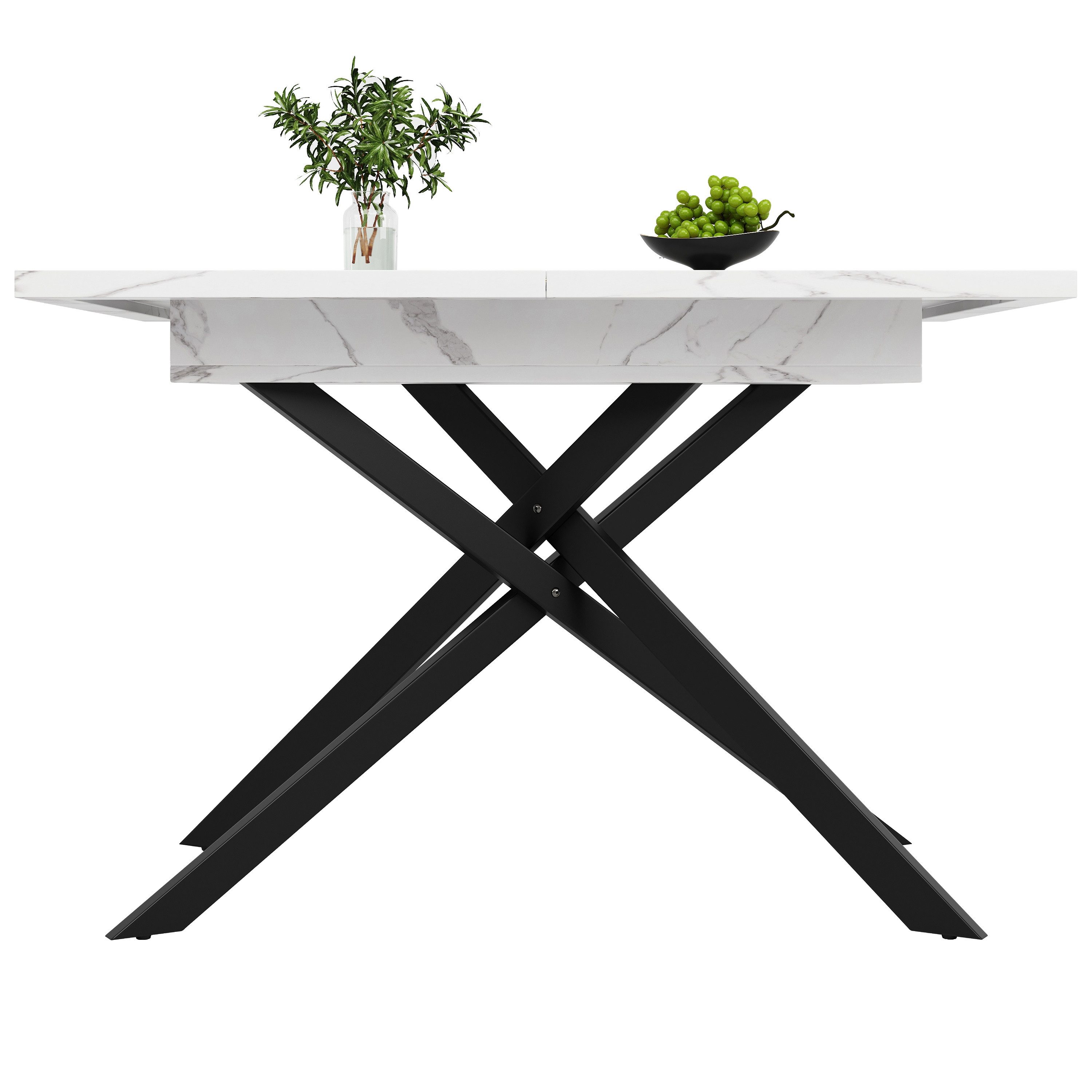 ANYSUN Esstisch Teleskoptisch 120-160cm (Set, 1Tisch), Breite 120 cm