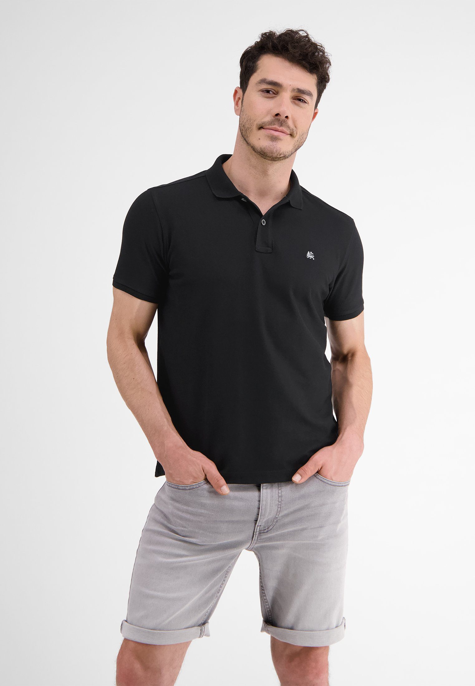 LERROS Poloshirt LERROS Klassischer Polostyle in *Cool & Dry* Piquéqualität