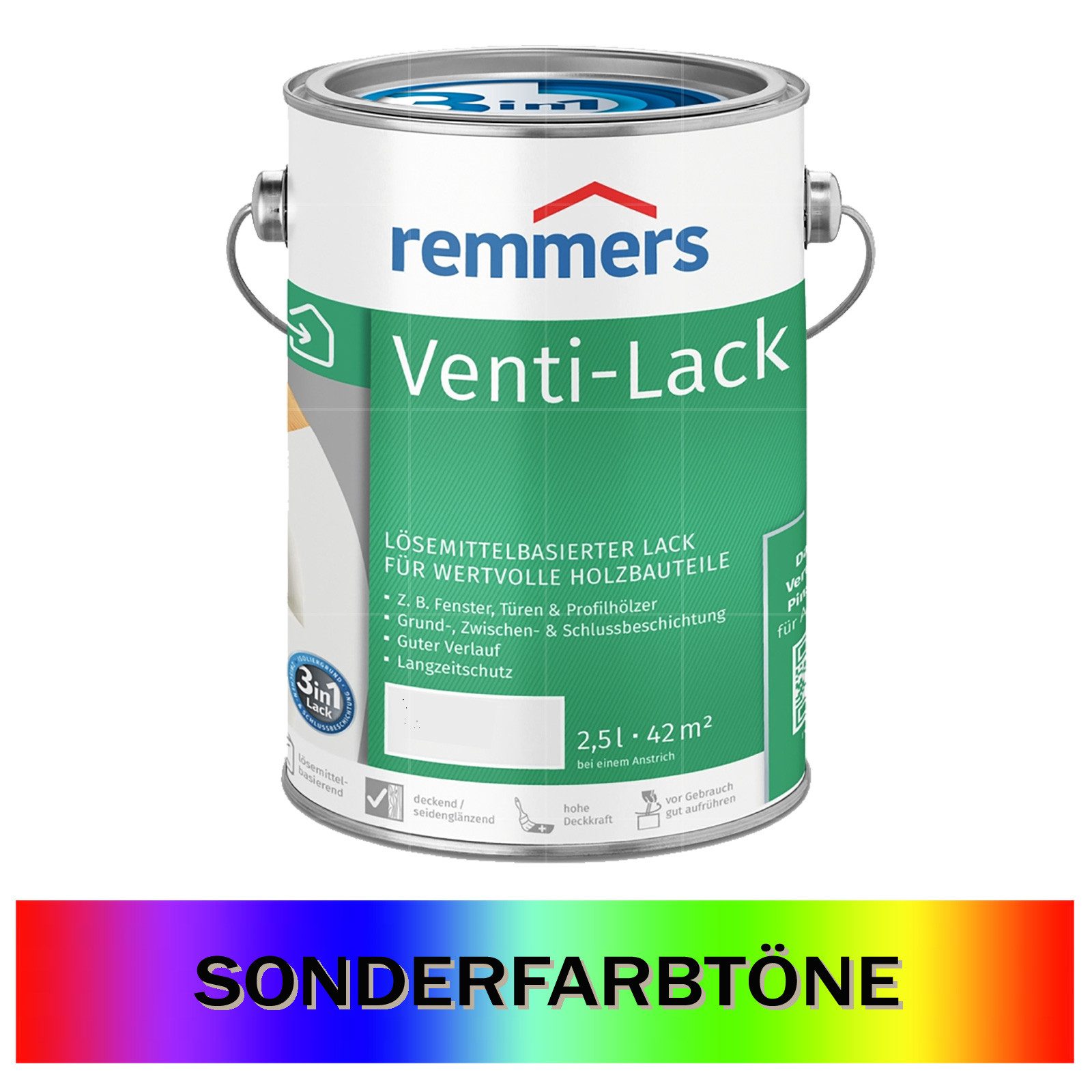 Remmers Holzlack VENTI-LACK 3IN1 - 2.5 LTR (SONDERTON)