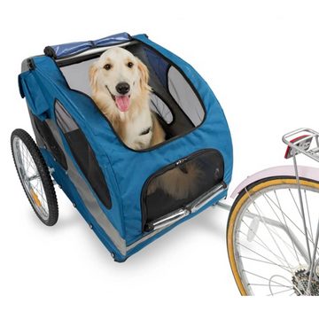 PetSafe Fahrradhundeanhänger Fahrradanhänger für Hunde Happy Ride L Blau