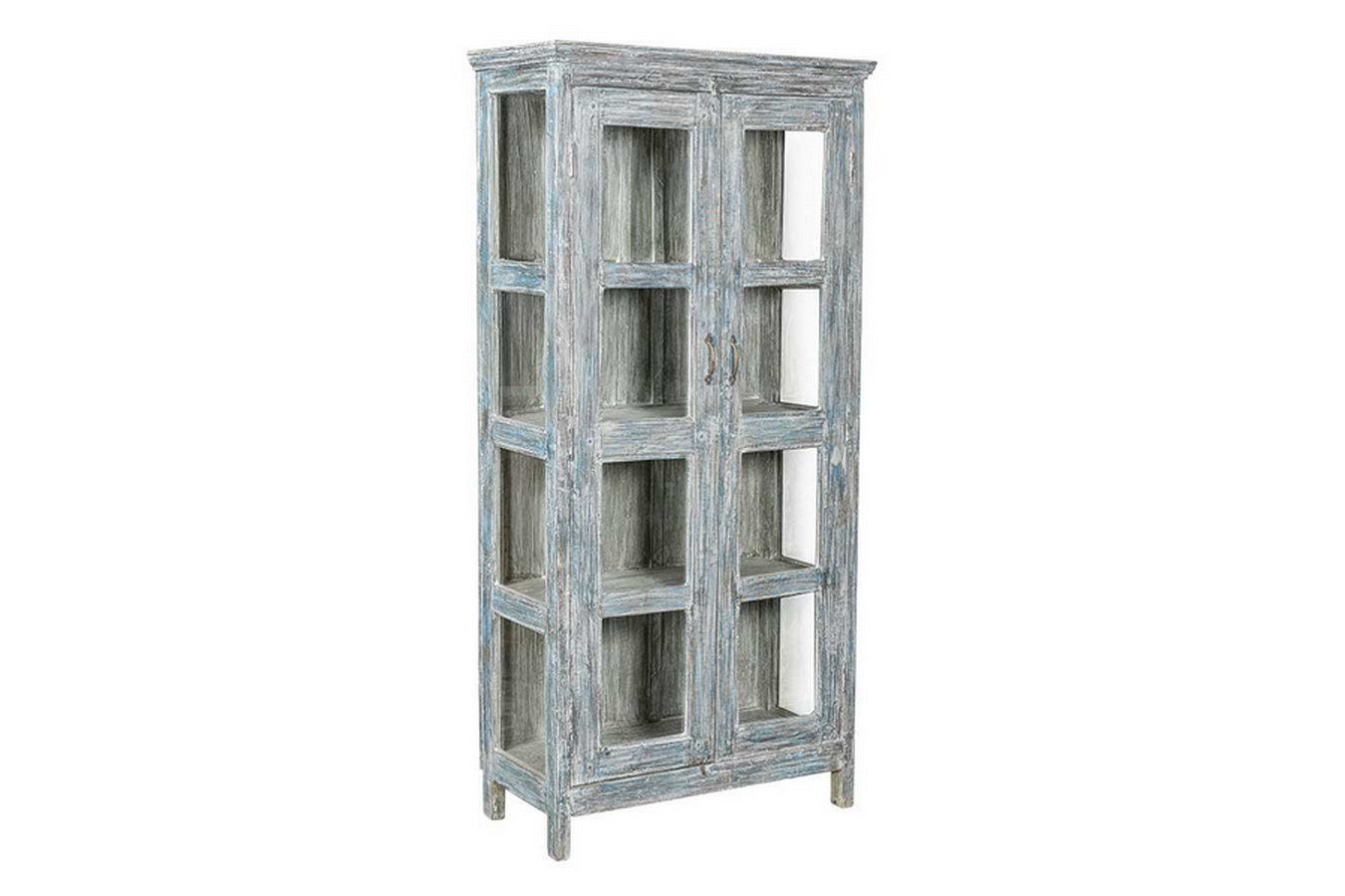 daslagerhaus living Vitrine Vitrine Vintage weiß H 180cm