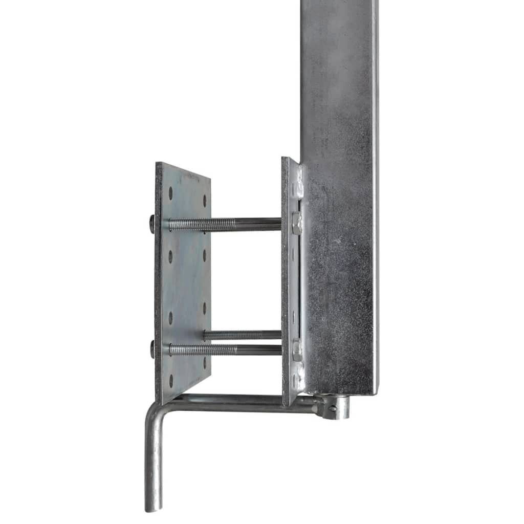 vidaXL Anhänger Bootstrailer-Stützen Doppelrad 2er-Set 59-84 cm