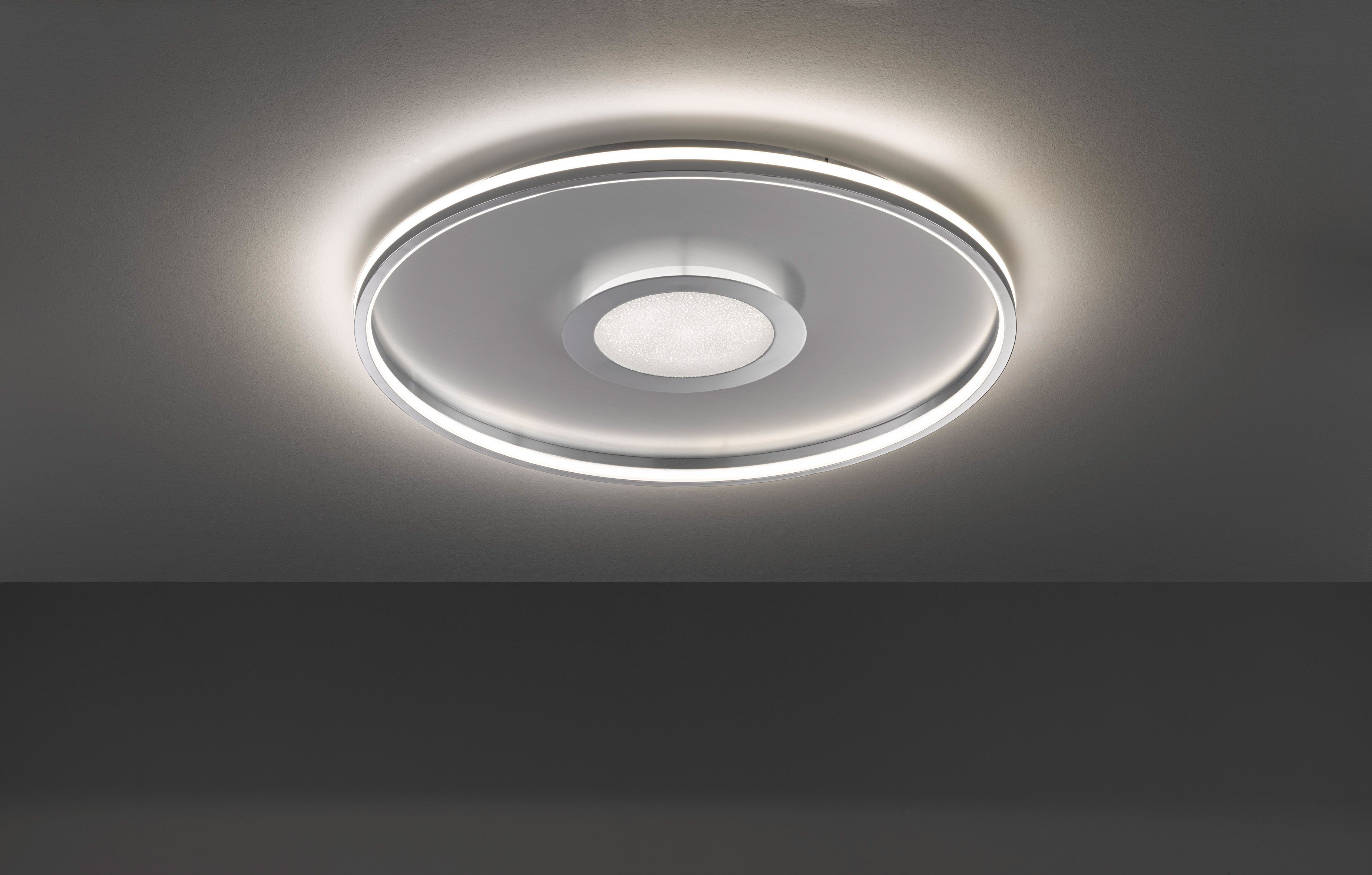 LED LED integriert, Dimmfunktion, FISCHER Warmweiß Bug, HONSEL fest & Deckenleuchte