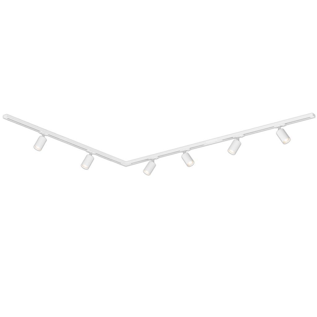 Briloner Leuchten LED Deckenleuchte 8011066B, LED wechselbar, 2700K - Extra-Warmweiß, Schienensystem Rail 3 m Weiß max. 9W Decke Wohnzimmer Büro Küche Flur