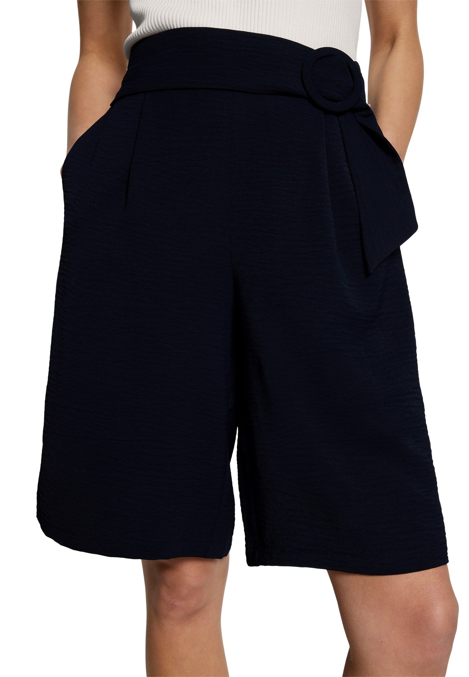Zero Shorts Damen mit weitem Bein Plain/ ohne Details