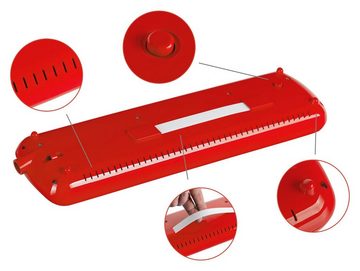 Classic Cantabile Melodica Blasharmonika mit 32 Tasten - Melodica Instrument, f - c³, (Anfänger-Set, 6, Mit Etui, Mundstück und Anblasschlauch), Booklet mit 5 Kinderliedern und bunten Aufklebern