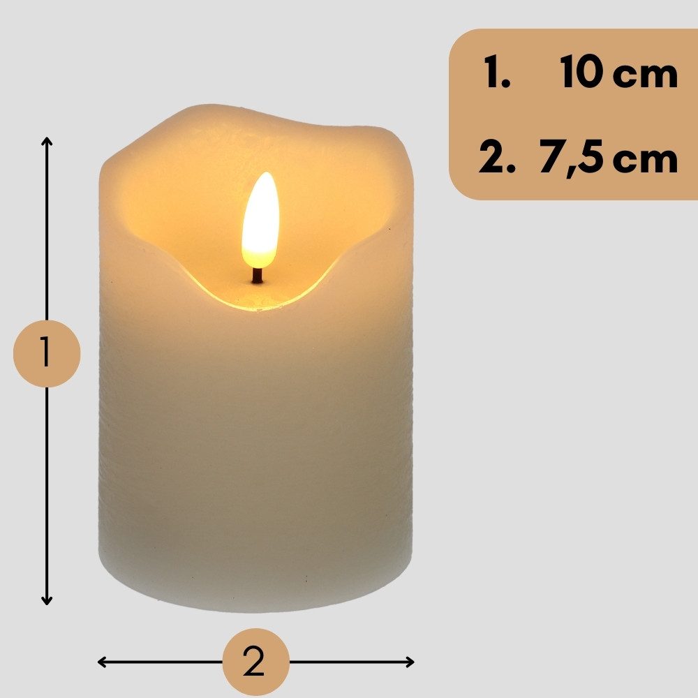 GarPet LED-Kerze 2x LED Echtwachs Kerze günstig online kaufen