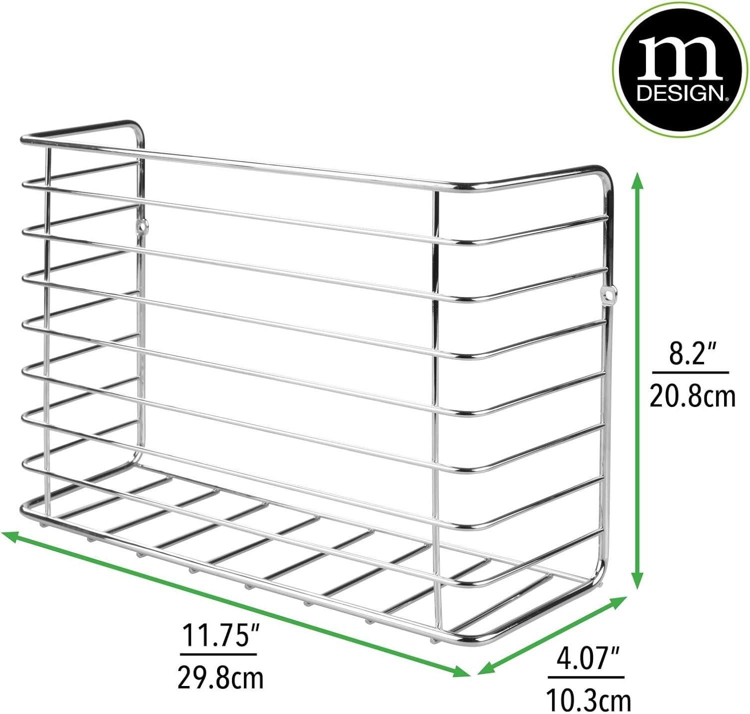 mDesign Aufbewahrungssystem mDesign Hängekorb Gitterbox Schrankkorb Aufbewahrung Organizer Metal