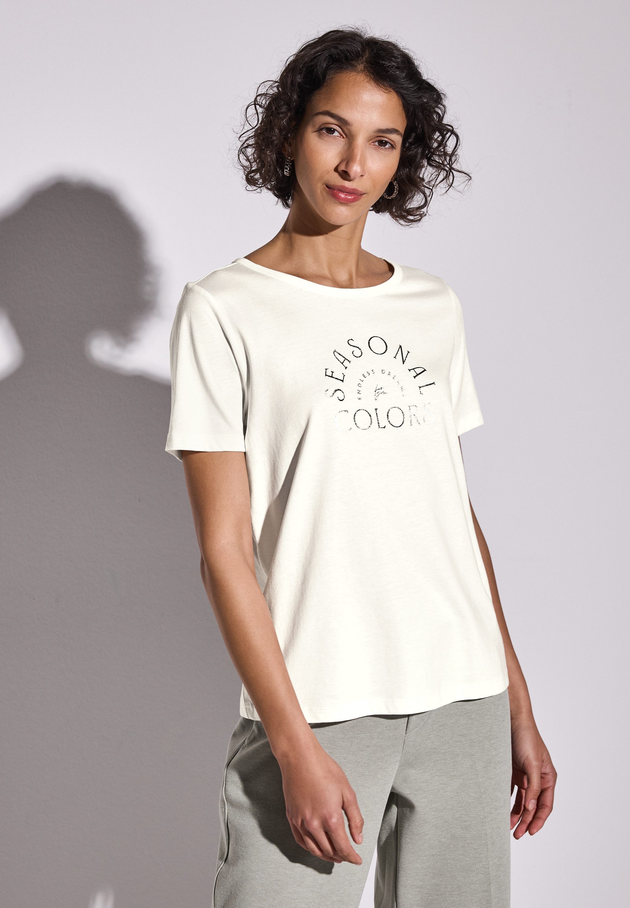 STREET ONE Print-Shirt, mit Rundhalsausschnitt günstig online kaufen
