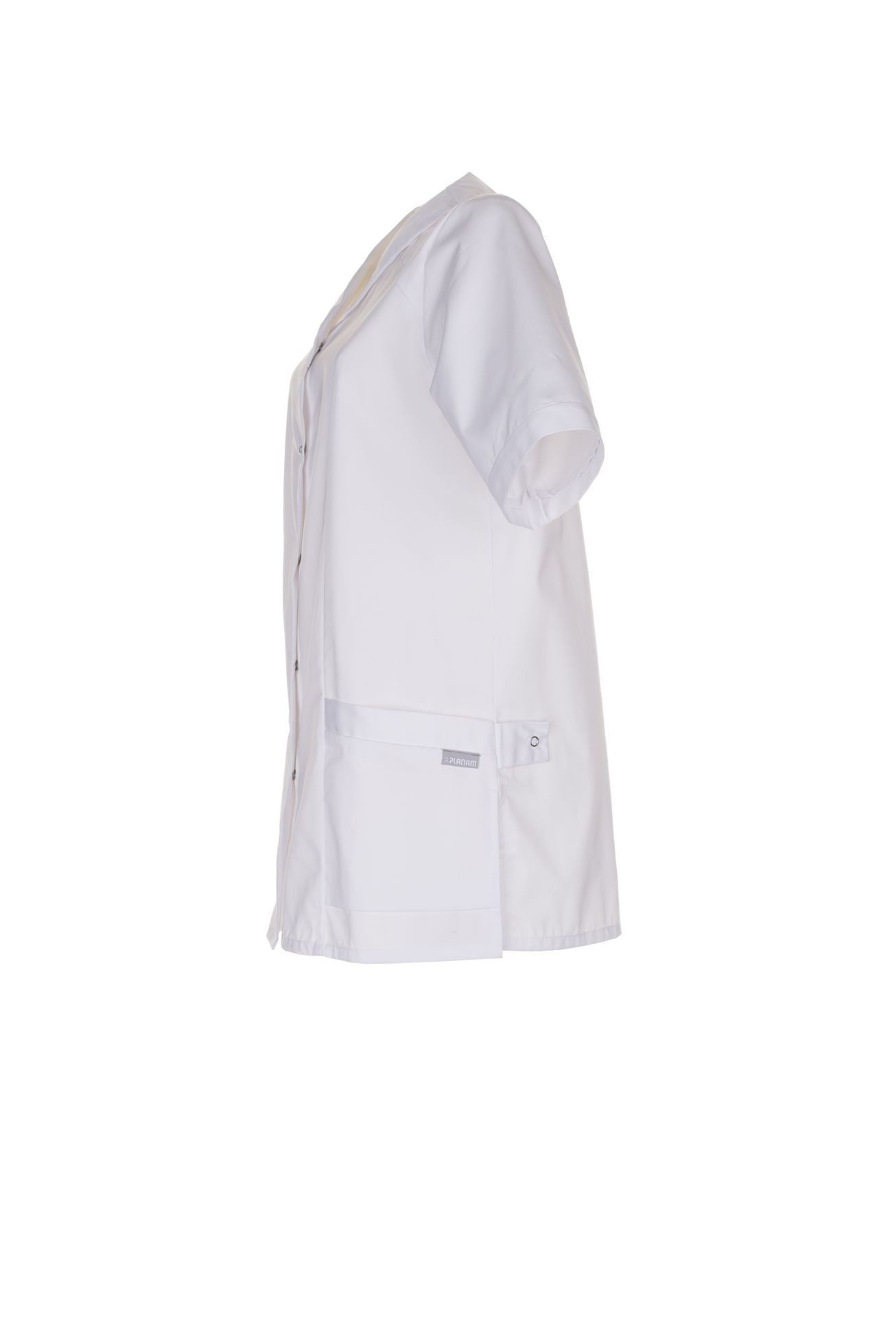 Planam Arbeitsjacke PLANAM Damen Kasack DAMEN Revers Kurzarm Reinweiß – Bild 3 von 4