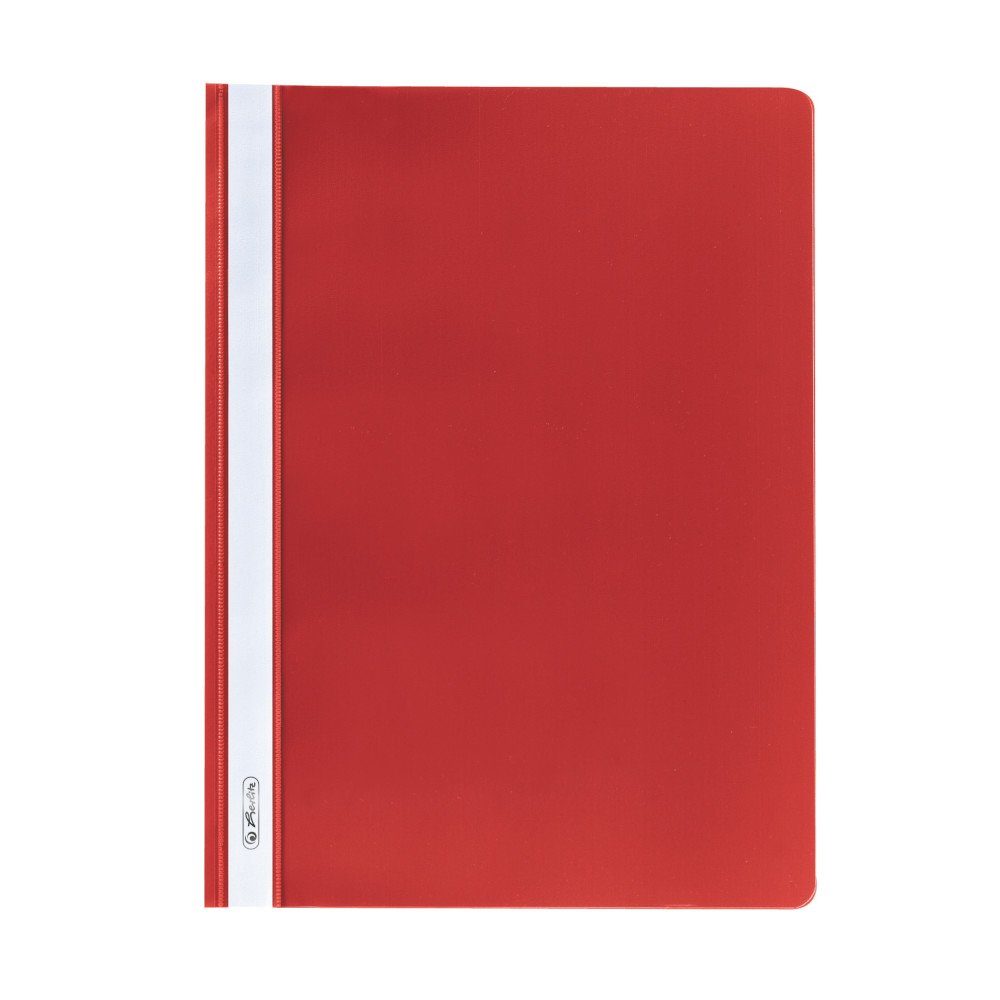 Herlitz Hefter 10 Herlitz Schnellhefter / DIN A4 / PP / extra stabil / Farbe: rot