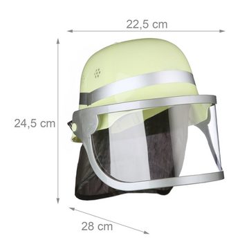 relaxdays Feuerwehrhelm 6x Feuerwehrhelm für Kinder