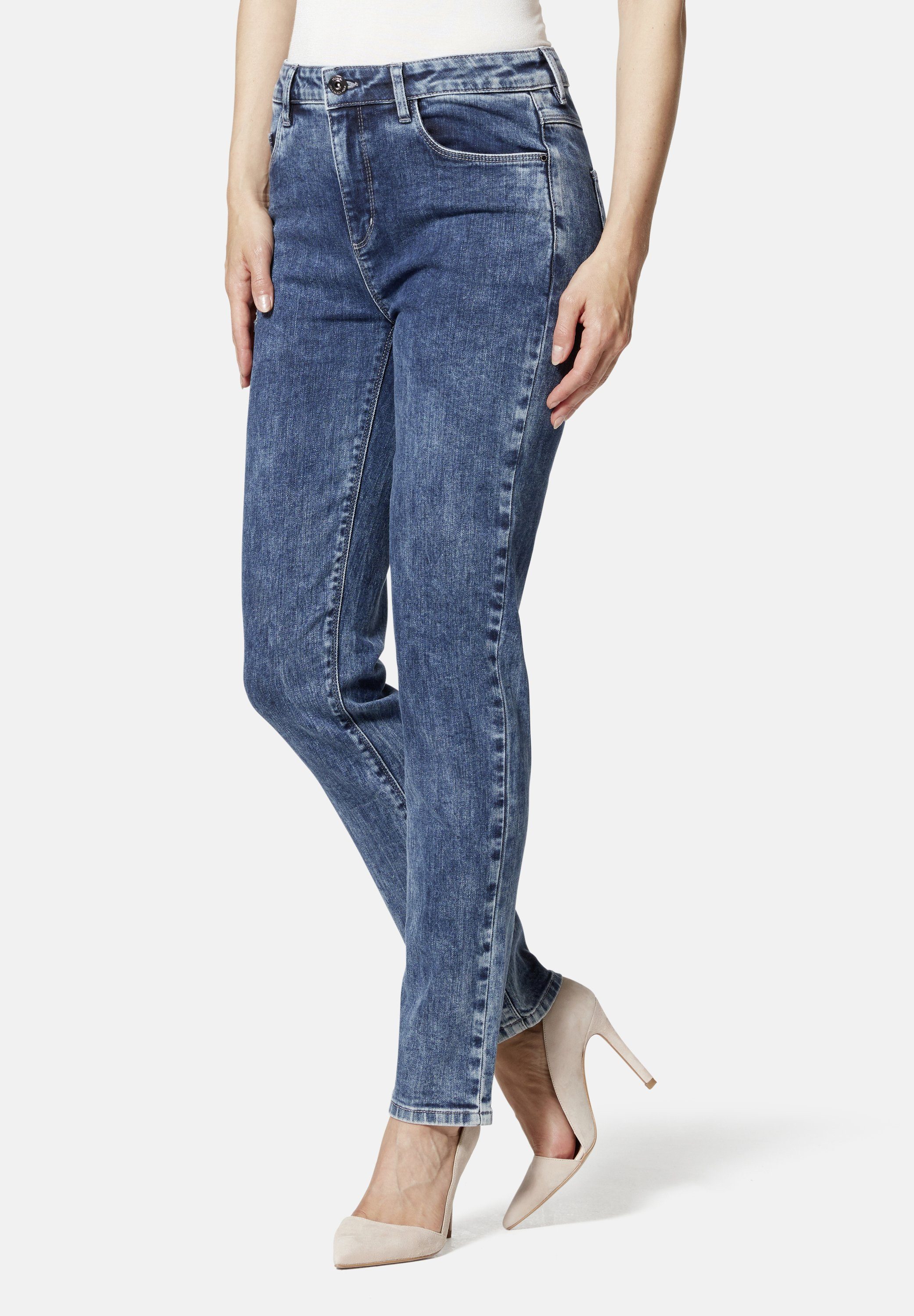 STOOKER WOMEN 5-Pocket-Jeans Zermatt Denim Straight Fit, Material: 73%  Baumwolle, 25% Polyester, 2% Elasthan