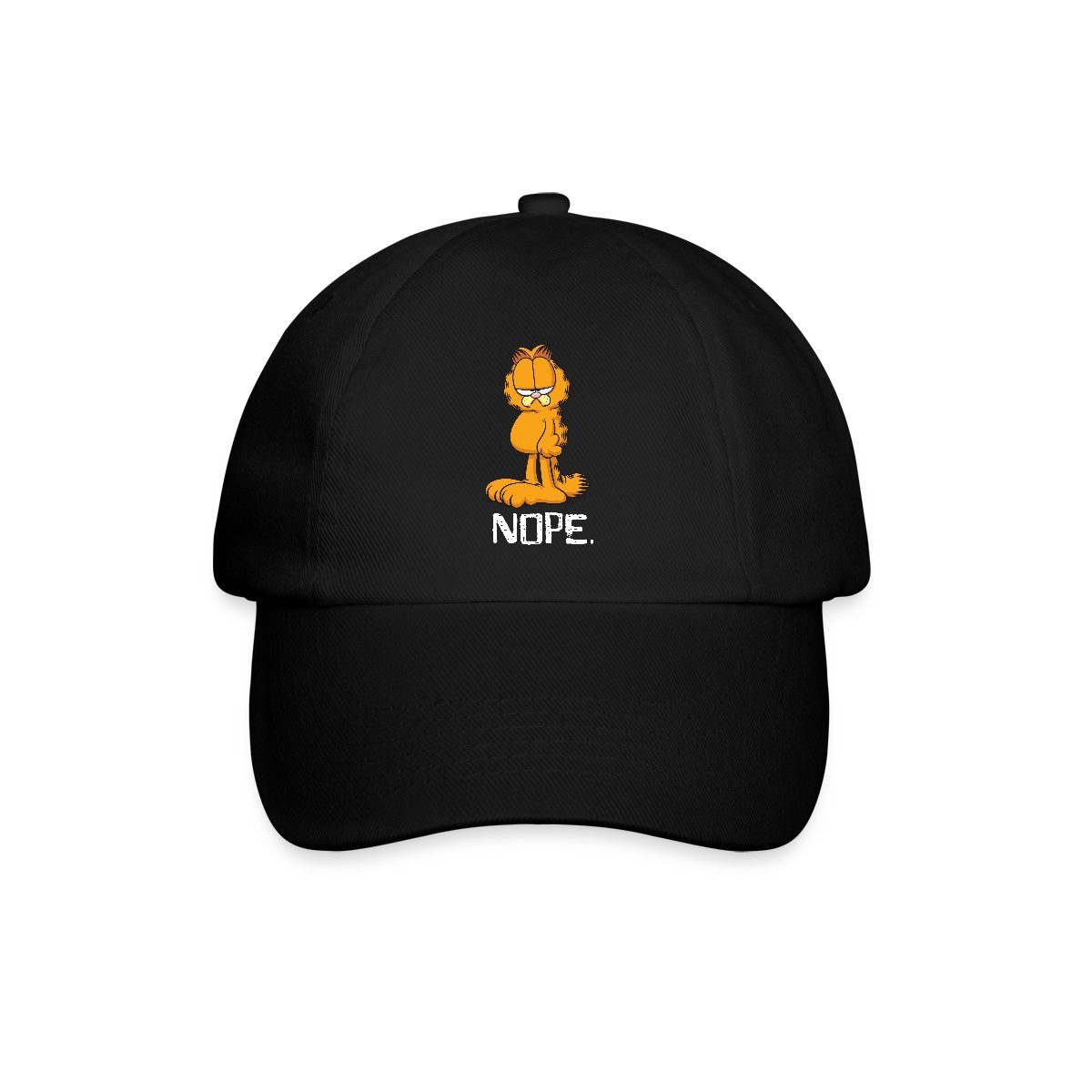 Baseball Cap Garfield Nope Nein Nö Kein Bock Lustig Baseballkappe