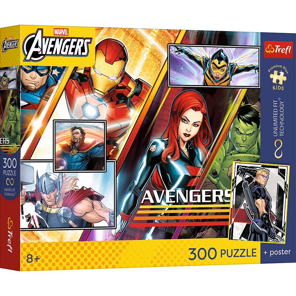 Trefl Puzzle Trefl, Avengers, 300 Teile Premium Plus Puzzle, 300 Puzzleteile