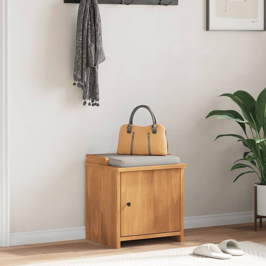 vidaXL Sitzbank Flurbank SANDNES 45x40x50 cm Massivholz Kiefer