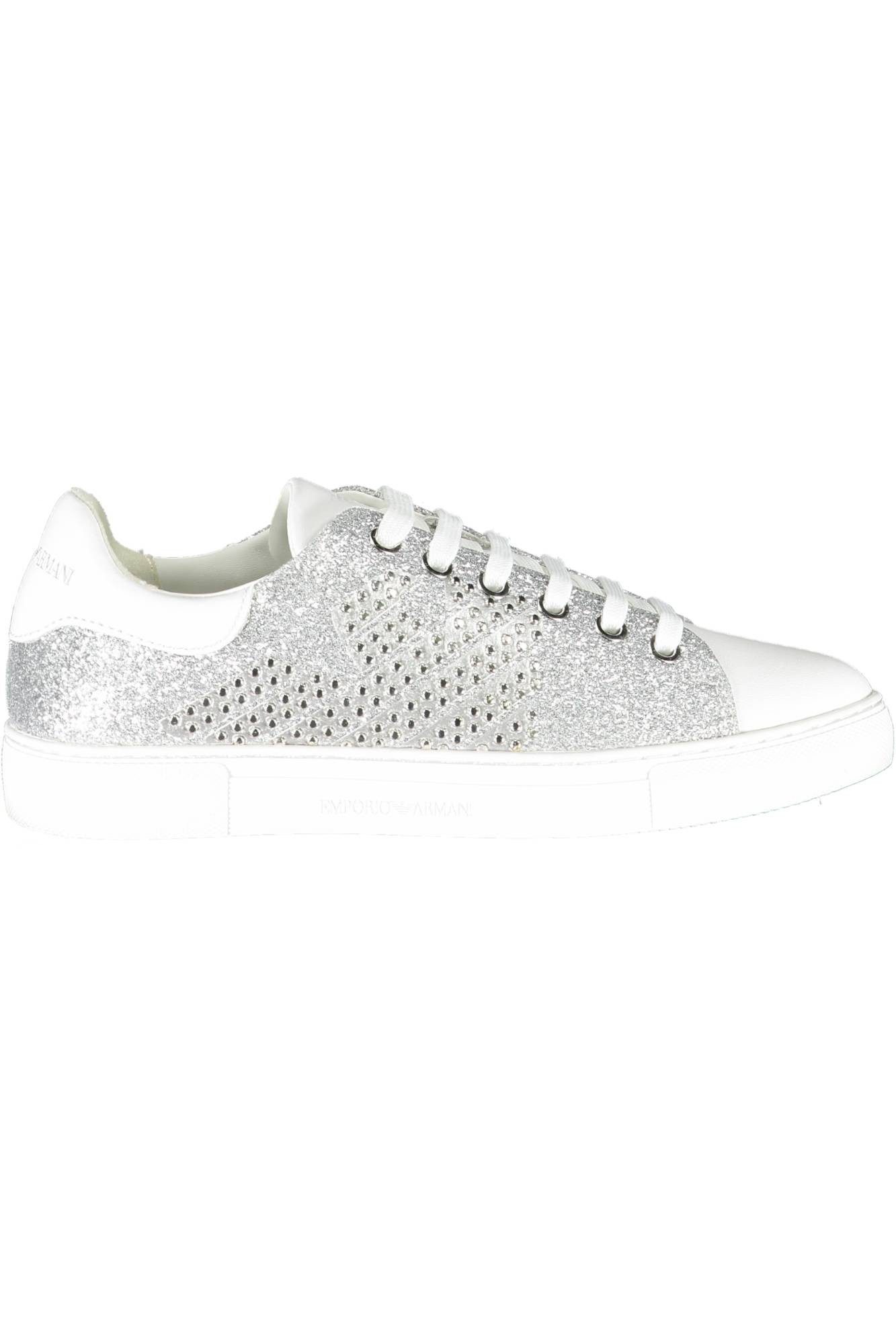 Emporio Armani Sneaker Sportlicher Damenschuh in Silber mit