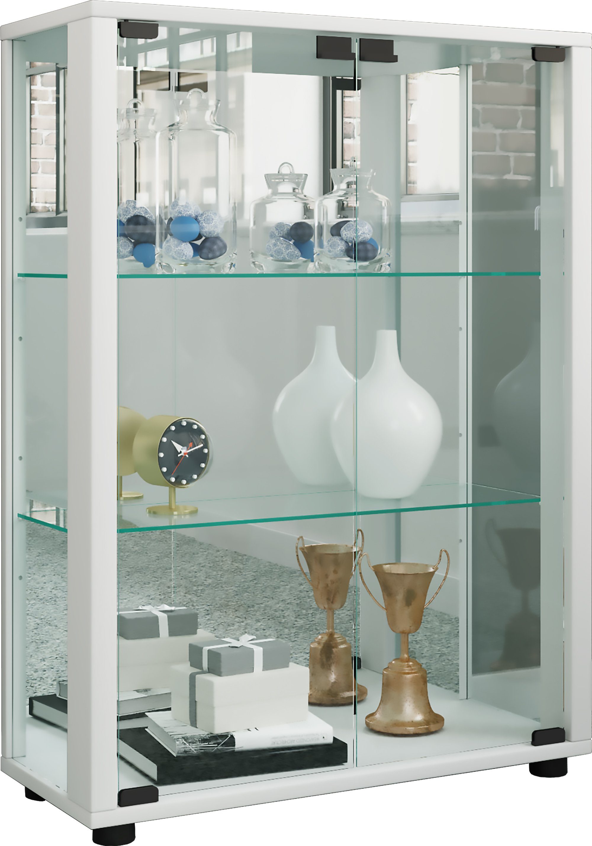 VCM Standvitrine Glas Stand Vitrine Sammelvitrine günstig online kaufen