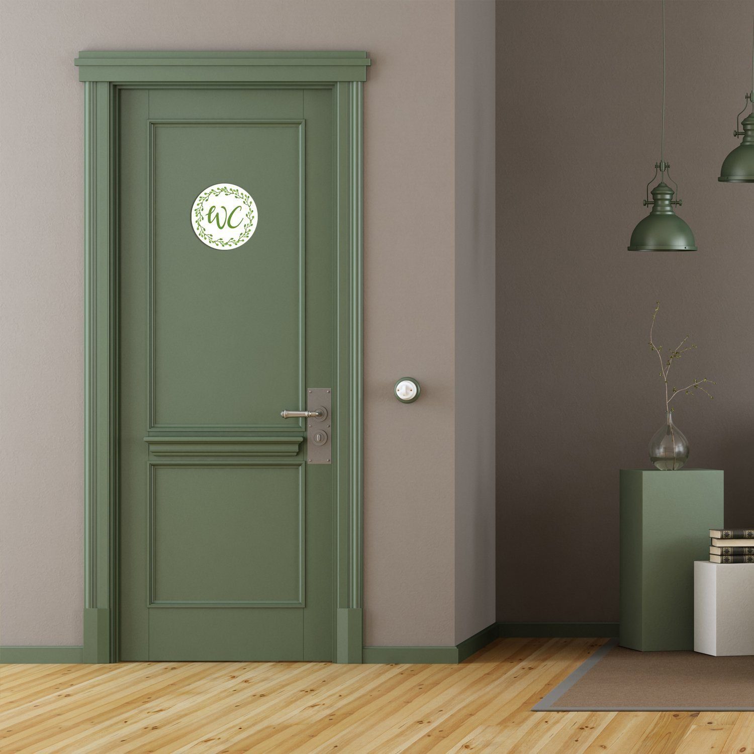 Logbuch-Verlag Wanddekoobjekt WC Schild rund günstig online kaufen