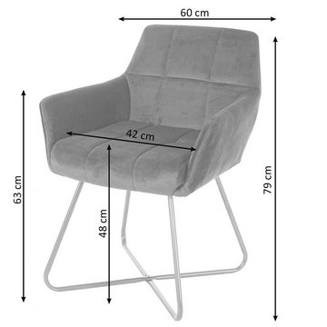 MCW Esszimmerstuhl MCW-F37-6 (Set, 6 St), 6er-Set, Abgerundete Sitz- und Rückenfläche mit Ziernaht