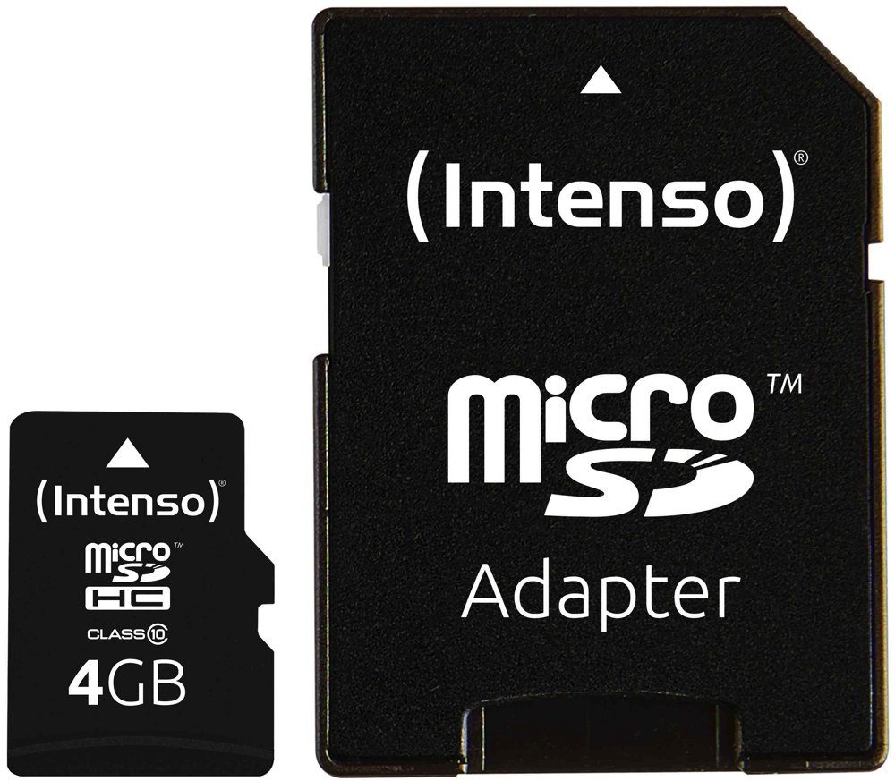 Intenso Intenso Micro SDHC Karte 4GB Speicherkarte Class 10 Speicherkarte – Bild 2 von 2