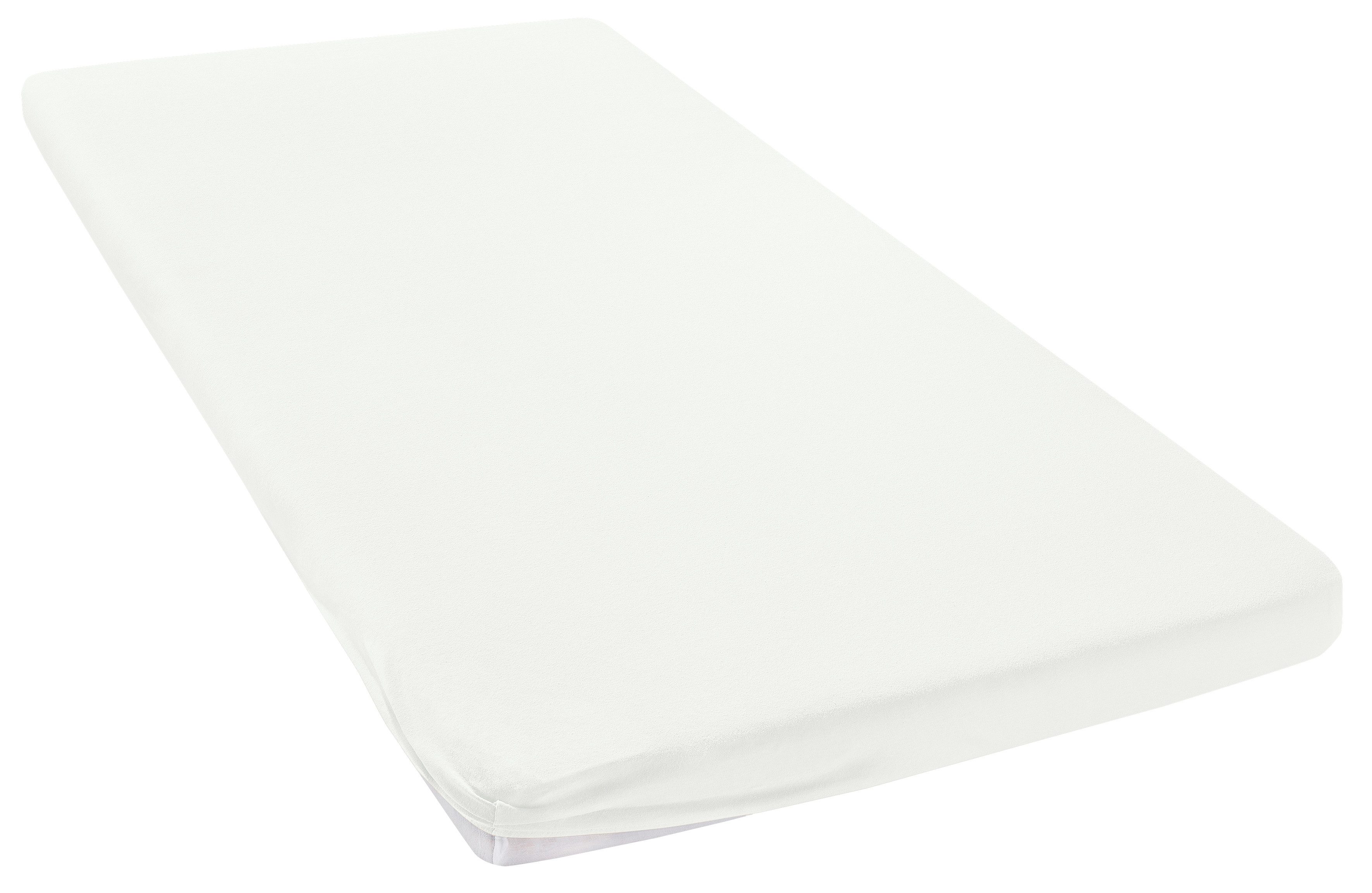 OTTO home Spannbettlaken Topper Basic, in Gr. 90x200, 140x200 oder 180x200 cm, Microfaser-Jersey, Gummizug: rundum, (1 Stück), Baumwolle, Matratzen bis 8 cm Höhe, Bettlaken, Spannbetttuch, Laken