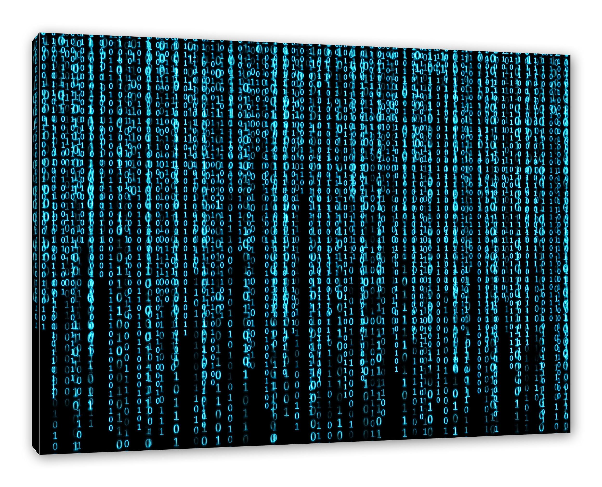 Pixxprint Leinwandbild Matrix, Matrix (1 bespannt, fertig Zackenaufhänger St), Leinwandbild inkl