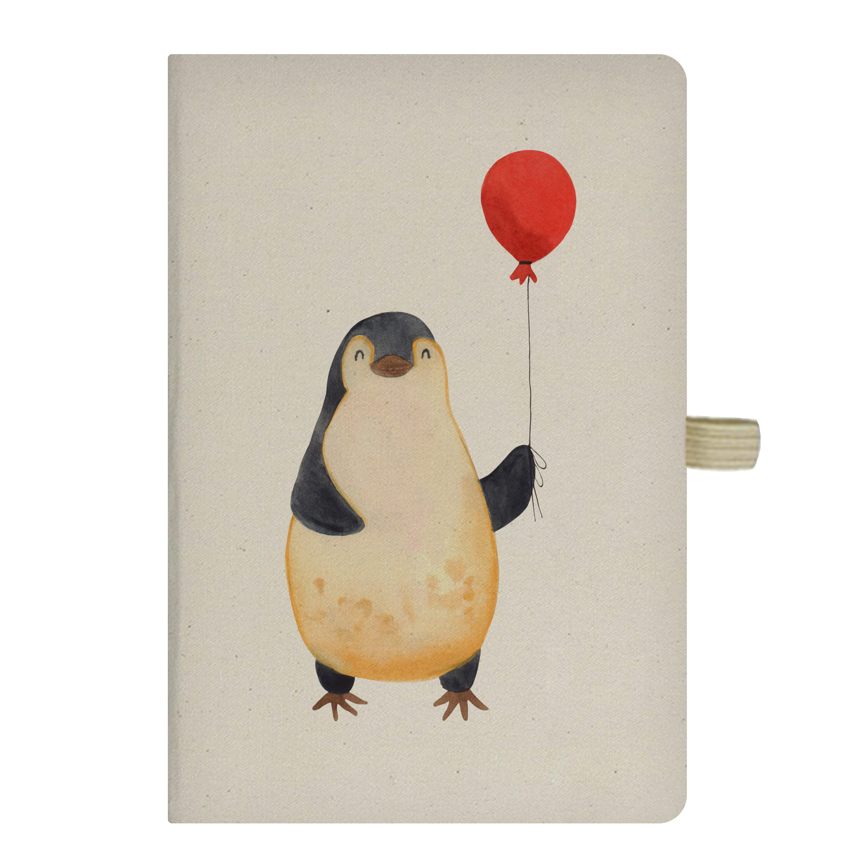 Mr. & Mrs. Panda Notizbuch Pinguin Luftballon - Transparent - Geschenk, Kind, Schreibbuch, beste Mr. & Mrs. Panda